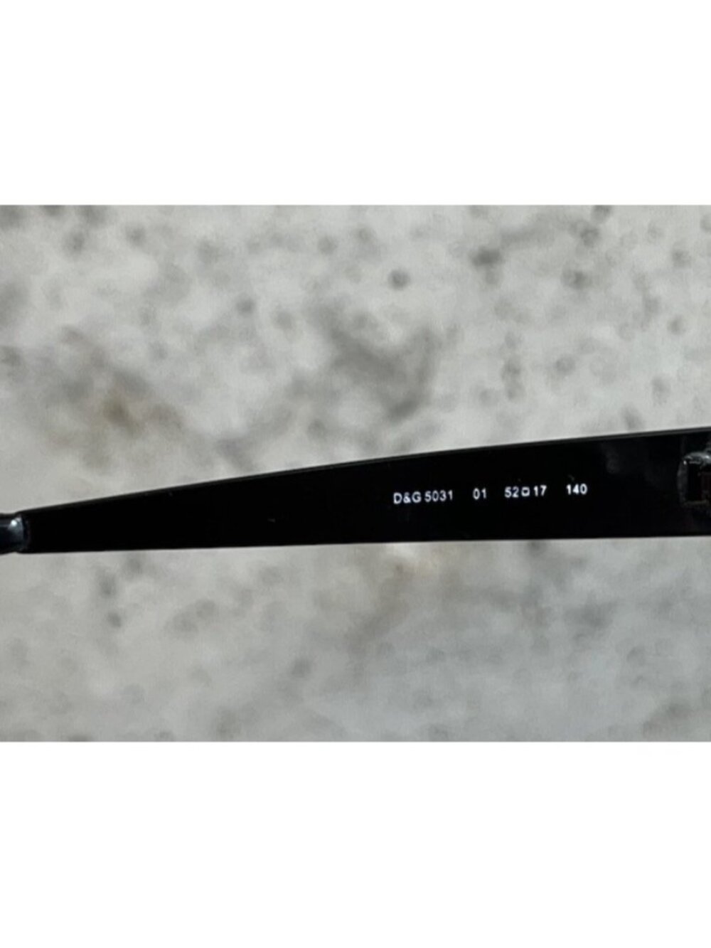 Dolce & Gabbana DG 5031 01 Black Metal Rectangular Eyeglasses Frames 52-17-140 - Picture 7 of 9